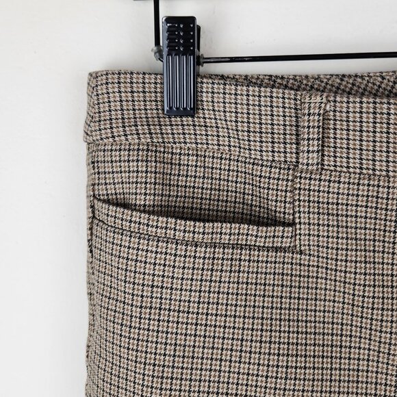 Banana Republic Sloan Houndstooth Slim Crop Pants Slacks Office Career sz 10 - Picture 5 of 10